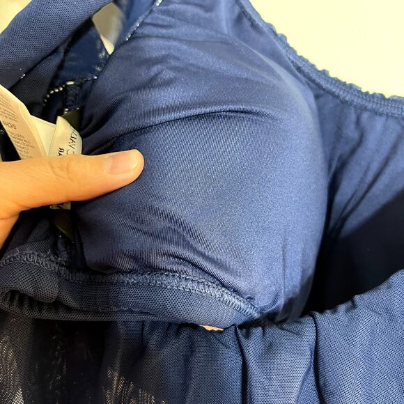 Blue Ruffle Bikini Top - Picture 4 of 4